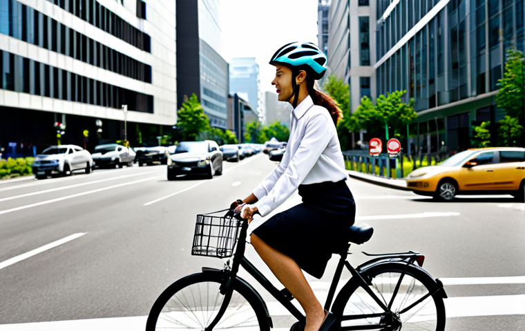 내러티브 건강법의 자전거 여행 프로그램 - **Family Cycling in a Park:** A family of four, fully clothed in modest athletic wear, cycles along ...