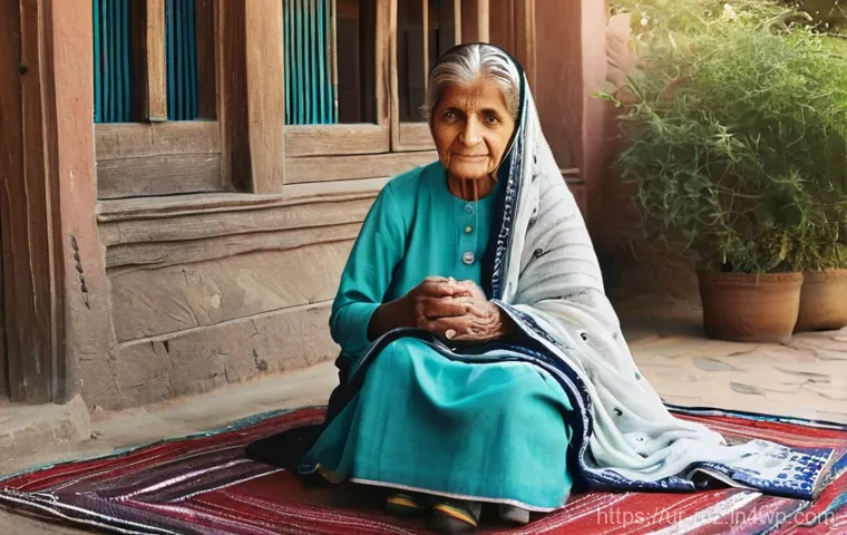 내러티브 건강법의 실천 사례 - **Prompt:** A heartwarming scene of an elderly Pakistani grandmother, her face etched with wisdom an...